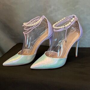 Disney x Aldo Seaslipper Ariel Princess Iridescent Mermaid Scale Stiletto Heels